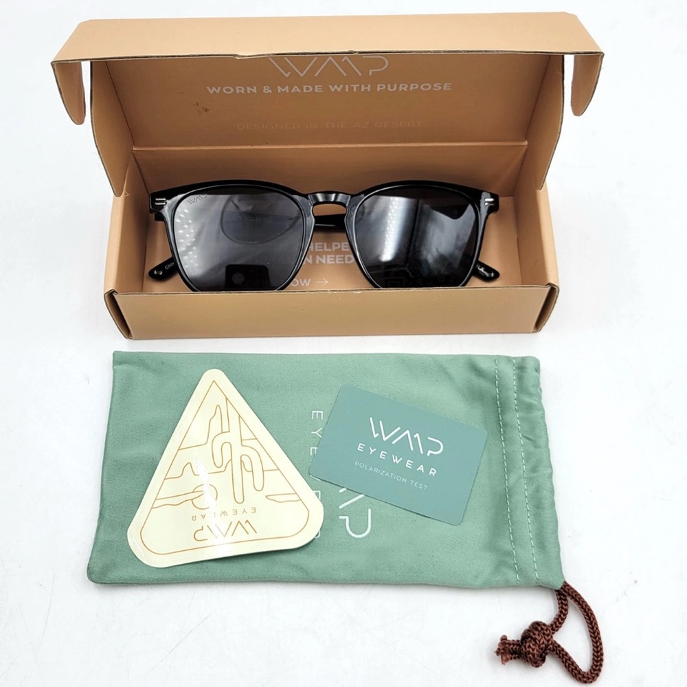 Brand new WMP Eyewear Men's Polarized Modern Rounded Square Sunglasses - Picture 8 of 10